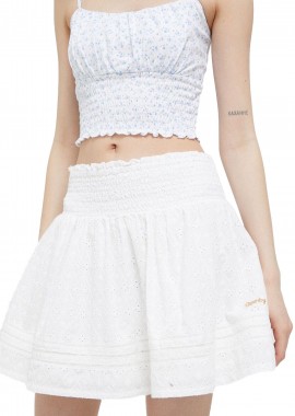 Superdry - Φούστα Superdry Ovin Vintage Lace Mini W7210278A-71D Γυναικείο