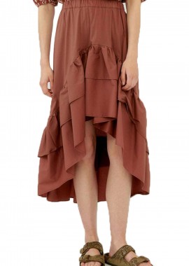 Silvian Heach - Φούστα Silvian Heach Ασύμμετρη Pidgeot PGP22504GO-BROWN SUG Γυναικείο