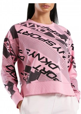 DKNY - Μπλούζα Μακρυμάνικη DKNY Sport Logo Printed DP1T8075-BUBLEGUM Γυναικείο