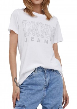 DKNY - Μπλούζα Κοντομάνικη DKNY Stud Logo E3DHUDNA-WHT Γυναικείο