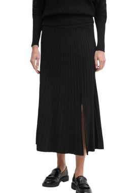 DKNY - Φούστα DKNY Ribb Maxi Πλεκτή P4JRAT77-BLK Γυναικείο
