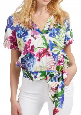 Guess - Top Guess Alva Bowed W3GH81WD8G2-P19R Γυναικείο