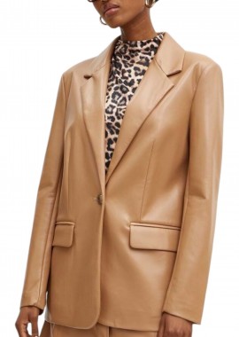 Guess - Σακάκι Guess Lia Pu W4YN50WF8P0-A106-DESERT STORM Γυναικείο