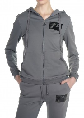 Kendal + Kylie - Ζακέτα Kendal + Kylie Patch Zipper Hoody KKW3711640-GREY Γυναικείο