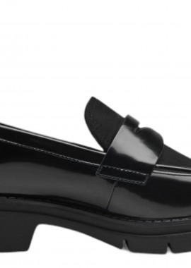 Tamaris - Μοκασίνια Tamaris Λουστρίνι & Suede 1-24313-42-098-BLACK COMB Γυναικείο
