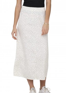 Only - Φούστα Only Onlemy Maya Maxi SatinLife Wvn 15321016-Cloud Dancer Γυναικείο