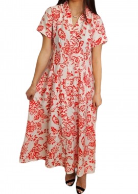 Only - Φόρεμα Only Onlkiera Midi Ptm 15323870-Hibiscus Γυναικείο