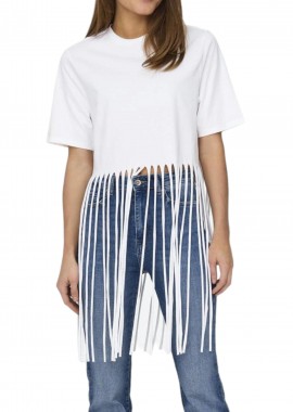 Only - Top Only Onlzinna Fringe Box Jrs 15325262-BRIGHT WHITE Γυναικείο