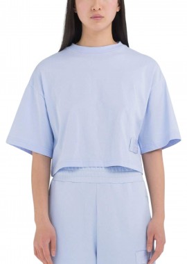 Replay - Μπλούζα Κοντομάνικη Replay Piece Dyed Heavy W3798M.000.23608P-667-BRIGHT PERIWINKLE Γυναικείο