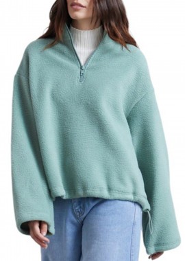 24 Colours - Μπλούζα Μακρυμάνικη 24 Colours Fleece 50794b-GREEN Γυναικείο