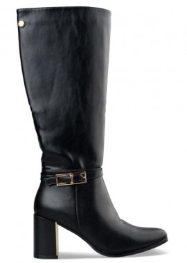 Envie Shoes - KNEE BUCKLE BOOTS
