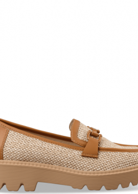 Envie Shoes - RAFFIA-EFFECT LOAFERS