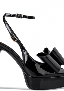 Envie Shoes - PLATFORM HEEL BOW PUMPS