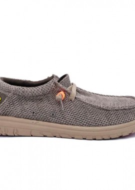 JEEP - JEEP ΑΝΔΡΙΚΟ SNEAKER SAMOA WALLABEE KNIT JM51030A 036 KHAKI