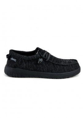 JEEP - JEEP ΑΝΔΡΙΚΟ SNEAKER SAMOA WALLABEE KNIT JM51030A 062 BLACK