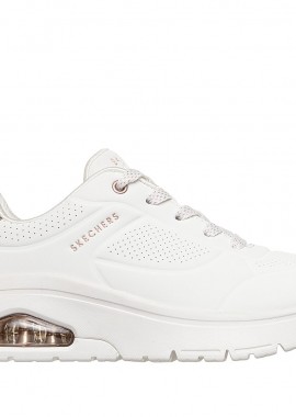 SKECHERS - SKECHERS ΓΥΝΑΙΚΕΙΟ SNEAKER Durabuck 177799_WHT ΛΕΥΚΟ