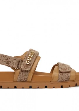 GUESS - GUESS FLORIZY2 ΠΑΠΟΥΤΣΙ ΓΥΝΑΙΚΕΙΟ FLPZY2FAL03 BEIGE BROWN