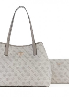 GUESS - GUESS VICTTORIA 2 IN 1 TOTE ΤΣΑΝΤΑ ΓΥΝΑΙΚΕΙΟ HWESG951428 DARK TAUPE