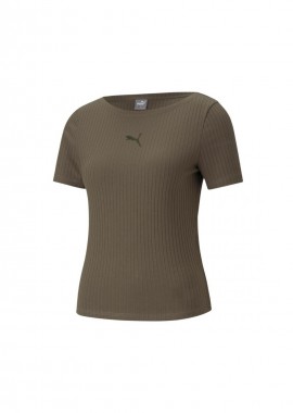Puma - Puma Γυναικείο Αθλητικό T-shirt Χακί 531917-44
