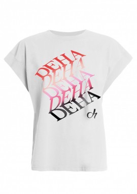 DEHA - Deha Eco-Wear Graphic T-Shirt B64520-10001 Λεύκο