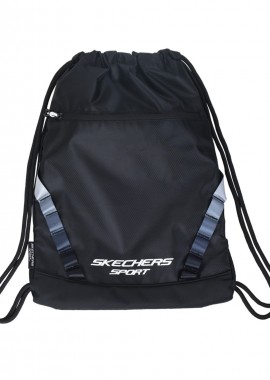 Skechers - Skechers Vista Cinch SKCH7635-BLK Ανδρική Τσάντα Πλάτης Γυμναστηρίου Μαύρη