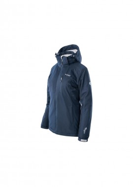 Hi-Tec - Hitec Κοντό Γυναικείο Puffer Μπουφάν Αδιάβροχο για Χειμώνα Μπλε