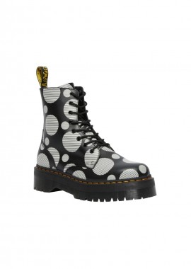 Dr. Martens - Dr. Martens Jadon Polka Dot Smooth Γυναικεία Αρβυλάκια με Μεσαίο Τακούνι 26882009