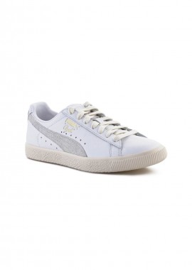 Puma - Puma Clyde Base Sneakers White / Frosted Ivory / Gold 390091-01