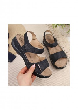 Other - Black eVento W EVE223D wedge sandals