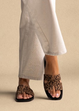 TFP - TFP Σανδάλια Wide Cut Out Strap - I31 - Leopard