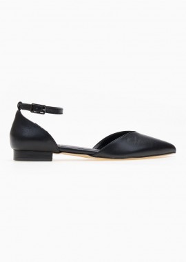 TFP - TFP Pointed Ballerinas Ankle Strap - 2 - Black