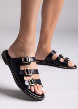 TFP - TFP Σανδάλια από δερμάτινο nubuck - 165 - Μαύρο