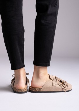 ERYNN - ERYNN Άνετα Clogs - LS-617 - Taupe Σουέτ