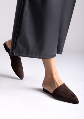 TFP - TFP Comfort Mules - 21 (καστόρι) - Brown Suede