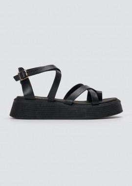 RAGAZZA - RAGAZZA Σανδάλια Flatform - 01237 - Μαύρο Ματ