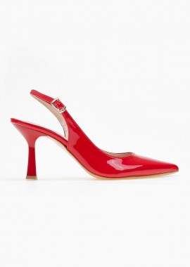 TFP - TFP Λουστρίνι μυτερές γόβες slingback - 760 - Κόκκινο