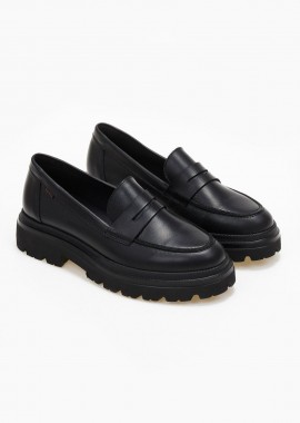 RAGAZZA - RAGAZZA Leather Chunky Loafers - 181 - Black