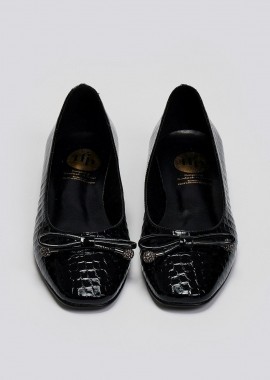 TFP - TFP Patent Ballerinas with Pattern - 15 (λουστρ) - Black