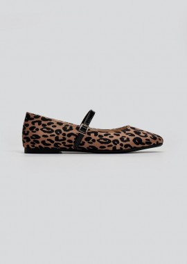 TFP - TFP Satin Mary Jane Ballerinas - 203 - Leopard
