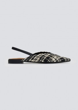 CORINA - CORINA Pointed Ballerinas with Elastic - M5262 - White/Black