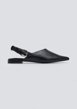 CORINA - CORINA Pointed Ballerinas Frilled Elastic - M5260 - Black