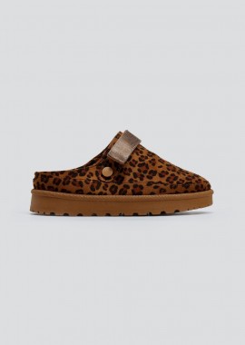 ERYNN - ERYNN Σουέντ παντόφλες με βέλκρο - 9119 - Leopard