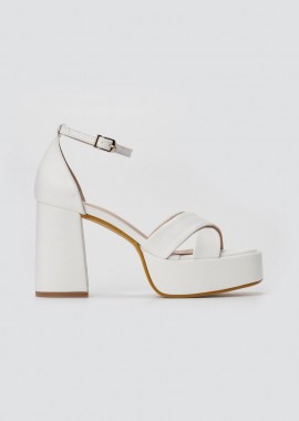 TFP - TFP Πλατφόρμες Πέδιλα - 2410 - White Matte