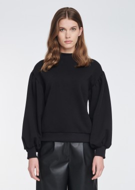 Cutcuutur - Sweatshirt With Cut-outs in Black