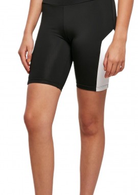 Urban Classics - Ladies Color Block Cycle Shorts Urban Classics TB5021-00826 black/white
