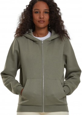 Urban Classics - Ladies Fluffy Zip Hoody Urban Classics TB7286-18328 paleolive