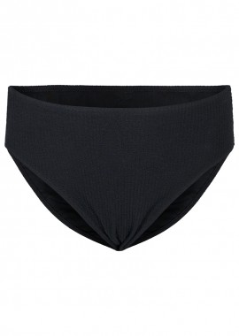 - Κρεπ ψηλόμεσο bikini-slip σε μαύρο χρώμα