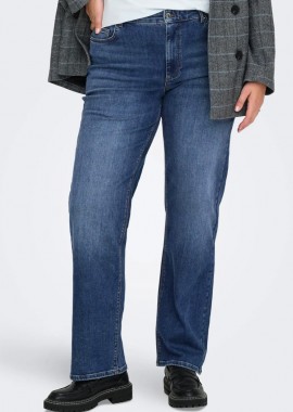 - Τζιν παντελόνι σε ίσια γραμμή σε denim blue χρώμα