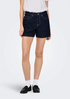 Only - Only PHINE Ψηλόμεσο Denim σορτς 15196224 Μπλέ