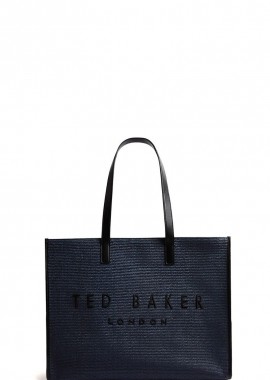 Ted Baker - Ted Baker Pallmer Faux Raffia Large Icon 284036 Σκούρο Μπλέ